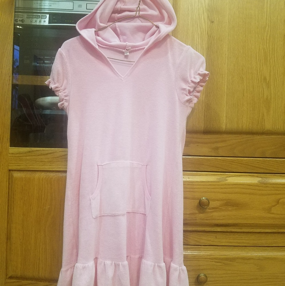 Pink swimsuit cover up